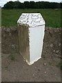 NO5911 : Old Milestone by the A917 in Kingsbarns by Milestone Society