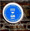 ST1289 : Nazareth Chapel blue plaque, Abertridwr by Jaggery