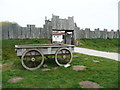 SE6452 : Cart, and the entrance to the Roman fort, Yorkshire Museum of Farming by Humphrey Bolton