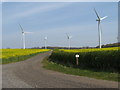 NZ3930 : Track through a wind farm near Sedgefield by Malc McDonald