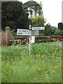 TM4878 : Signpost on  the B1126 Wangford Road by Geographer