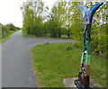 SJ3469 : National Cycle Network Milepost by Mat Fascione