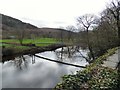 SH7956 : Footbridge over the River Conwy by Gerald England