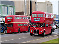 SD4364 : Two Routemasters in Morecambe by David Dixon