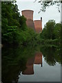 SJ6603 : Ironbridge B Power Station reflected in the River Severn by Fabian Musto