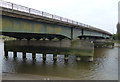 SJ3268 : A494 road bridge crossing the River Dee at Queensferry by Mat Fascione