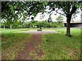 SJ9091 : Burial ground inside Portwood roundabout by Gerald England