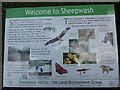 SP8600 : Information Board at Sheepwash Pond, Prestwood (2) by David Hillas