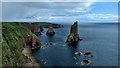 ND3971 : Stacks of Duncansby by Mick Garratt