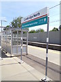 TL4760 : Cambridge North Railway Station sign by Geographer