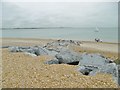 SZ7598 : South Hayling, rock armour by Mike Faherty