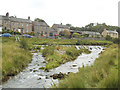 NY6216 : Maulds Meaburn: weir on the river Lyvennet by Stephen Craven