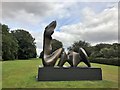 TF7828 : Henry Moore at Houghton Hall - Two Piece Reclining Figure Cut by Richard Humphrey