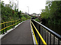 SJ9297 : Canal ramp at Guide Bridge by Stephen Burton