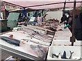 TQ3875 : Fish stall, Lewisham Market, southeast London by Robin Stott