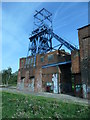 SE3606 : Headgear, Barnsley Main colliery, from the south-east by Christine Johnstone