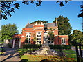 ST1580 : Whitchurch Free Library and War Memorial by Colin Cheesman