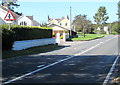 ST0167 : Crossroads warning sign on the eastern approach to St Athan by Jaggery