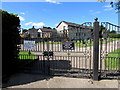 ST0167 : Burial ground entrance gates, Rock Road, St Athan by Jaggery