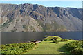 NY1505 : On the Wastwater shore, looking across to the screes by David Martin