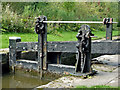 SJ9689 : Marple Locks No 5 top gate, east of Stockport by Roger  D Kidd