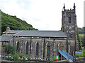 SD9827 : St James, Hebden Bridge - north side by Stephen Craven