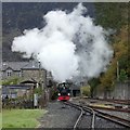 SH6945 : Arriving at Blaenau Ffestiniog by Gerald England