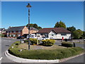 TL0215 : Traffic island at Studham by Peter S