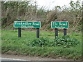 TL5782 : Roadsigns on the B1382 Prickwillow Road by Geographer