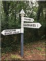 ST1137 : SCC Fingerpost on Stogumber Hill at the junction with Cookley Lane by Marika Reinholds