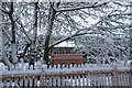 ST1334 : Snow at Crowcombe Heathfield by Marika Reinholds