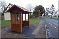 SO7844 : New bus shelter by Philip Halling