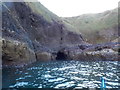 NO8883 : Entrance to Strabandra Knap Blowhole Cave by Nigel Feilden