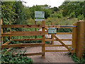 SU4828 : Kissing gate at entrance to St Catherine's Hill Nature Reserve by Phil Champion