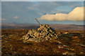 NC9614 : The Summit Cairn of Beinn Mhealaich (592m), Sutherland by Andrew Tryon