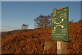 SK2573 : Peak & Northern Footpaths Society Sign No.311 at Curbar, Derbyshire by Andrew Tryon