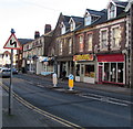 SO2914 : Warning sign - bends ahead, Frogmore Street, Abergavenny by Jaggery