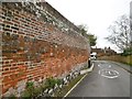 SU4829 : Winchester, garden wall by Mike Faherty