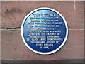 SJ4066 : Plaque on the City Wall in Eastgate Street, Chester by David Hillas