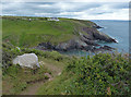 SM7624 : Pembrokeshire Coast Path at Caer Bwdy Bay by Mat Fascione