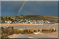 SY3391 : Rainbow over Lyme Regis by Ian Capper