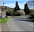 SO5916 : Warning sign - Road liable to flooding, Lower Lydbrook by Jaggery