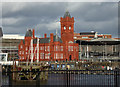 ST1974 : Cardiff - Pierhead building by Chris Allen