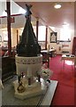 SJ9696 : St Mary's Font by Gerald England