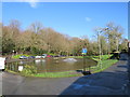 TQ5742 : Pond at Holden Corner, southborough by Malc McDonald