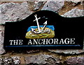 SX9372 : The Anchorage name sign, Shaldon by Jaggery