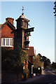 TQ0947 : Striking clock at Abinger Hammer by Colin Park