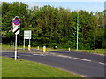 ST2993 : End of the 30 speed limit at the western end of Llantarnam Park Way, Cwmbran by Jaggery