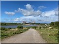 SJ5686 : View towards Fiddler's Ferry Power Station by Andy Lee