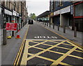 ST3188 : Bilingual temporary road sign, Upper Dock Street, Newport by Jaggery